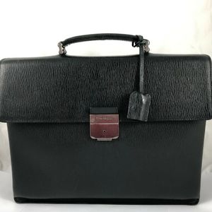 Ferragamo Revival Leather Briefcase Laptop Bag